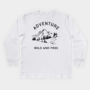 Adventure Travel Kids Long Sleeve T-Shirt